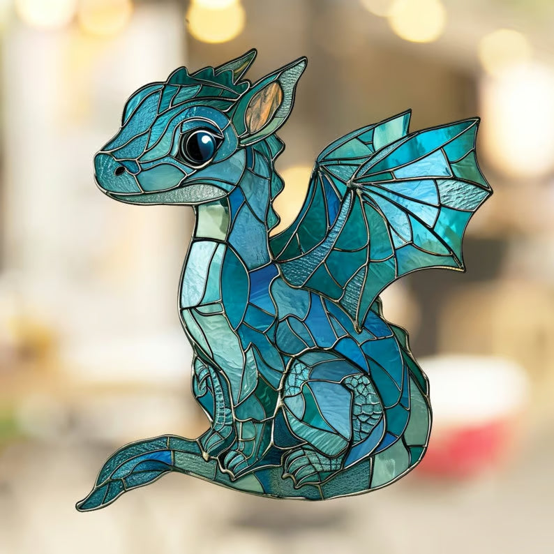🎄2024 Christmas Gift 50% Off--Acrylic Colorful Dragon Suncatcher Ornament