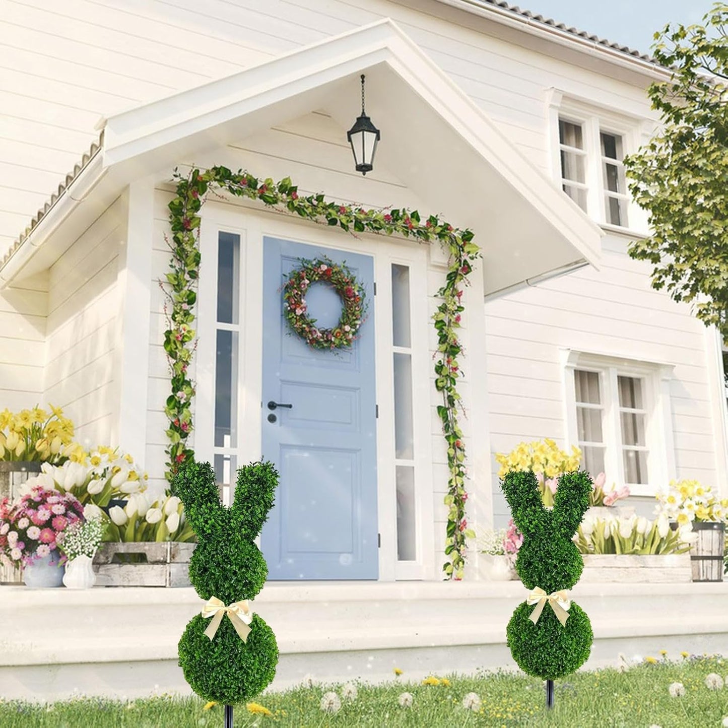 🔥Easter Hot Sale 49% OFF🌳🐇Artisan-Crafted Bunny Topiary Trees💥